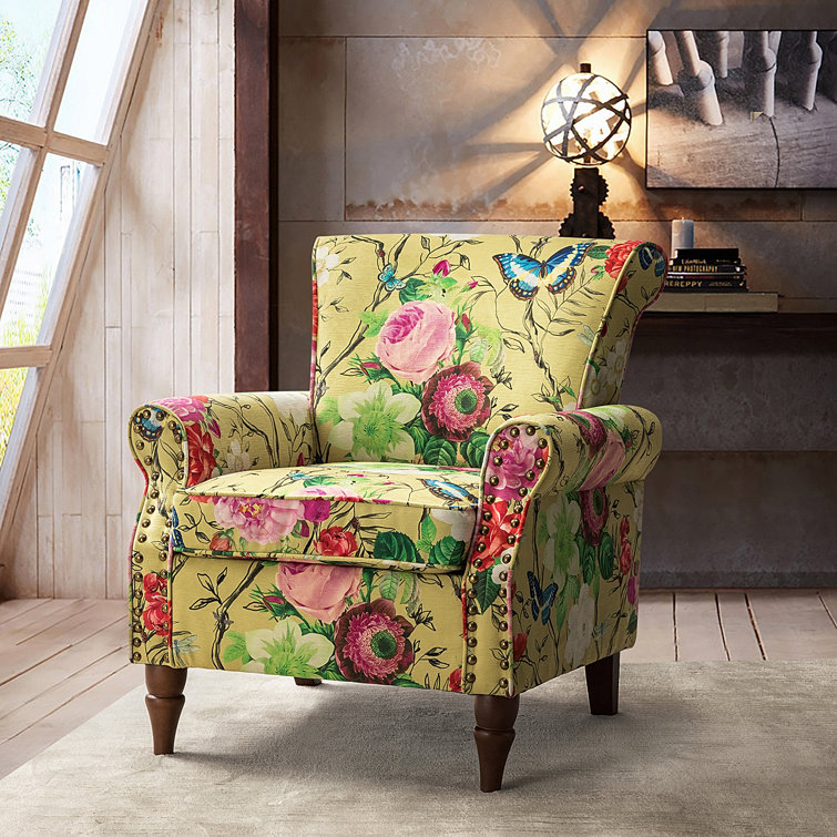 Lark Manor Cythnus Armchair with Nailhead Trim & Reviews Wayfair Canada